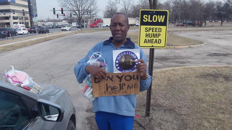GCA Serviced this homeless man in Maywood IL. 
