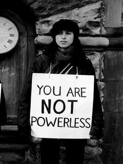 YOU ARE NOT POWERLESS POSTER