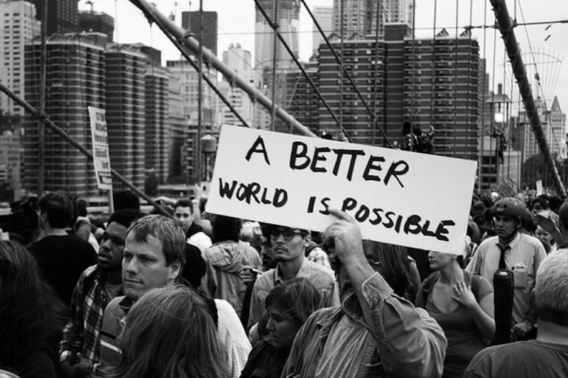 A BETTER WORLD IS POSSIBLE POSTER